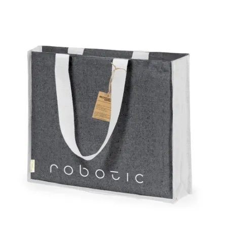Sac Écologique et Pratique Personnalisé de Shopping Talara pas cher Taille textile : XXL Couleurs : bleu marine cadeau client or