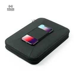 Organiseur de Bureau Personnalisé Écologique Power Bank Surey Matières : polyester Couleurs : bordeaux 2