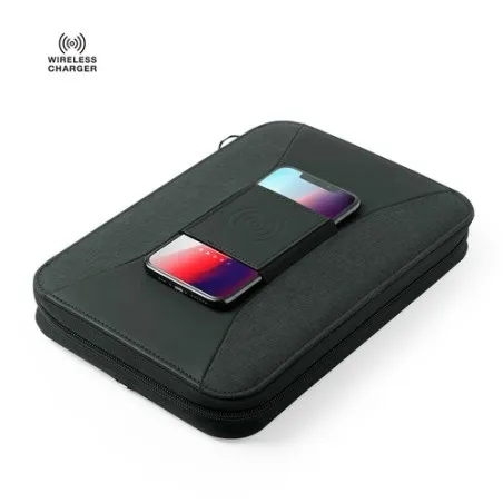 Organiseur de Bureau Personnalisé Écologique Power Bank Surey Matières : polyester Couleurs : bordeaux personnalisable avec votr