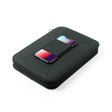 Organiseur de Bureau Personnalisé Écologique Power Bank Surey Matières : polyester Couleurs : bordeaux cadeau entreprise pas che