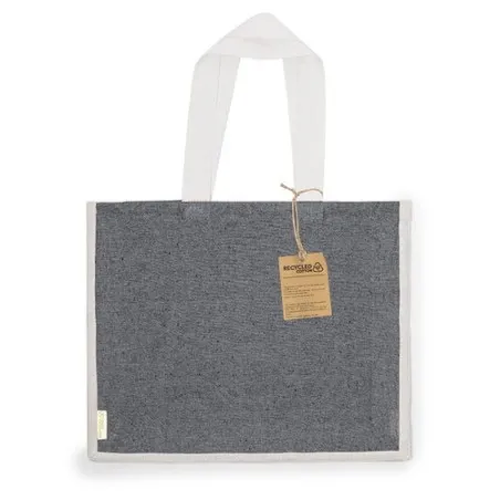 Sac Écologique et Pratique Personnalisé de Shopping Talara pas cher Taille textile : XXL Couleurs : bleu marine impression logo 
