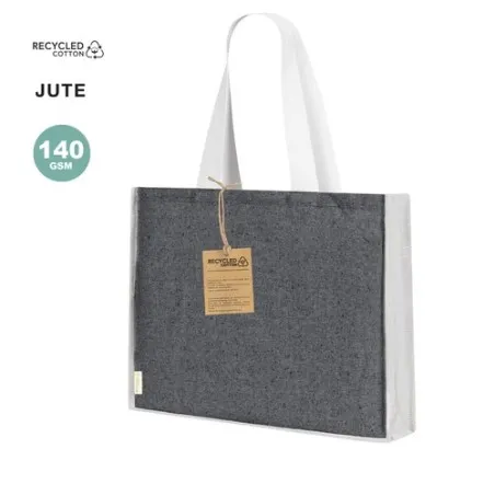 Sac Écologique et Pratique Personnalisé de Shopping Talara pas cher Taille textile : S Couleurs : gris métallisé livraison expre