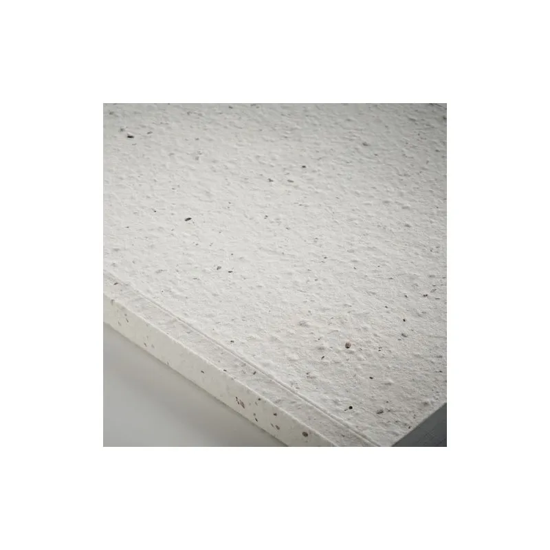 Carnet A5 écologique à couverture en papier semence - SEED BOOK Matières : papier Couleurs : beige marquage laser ultra précis