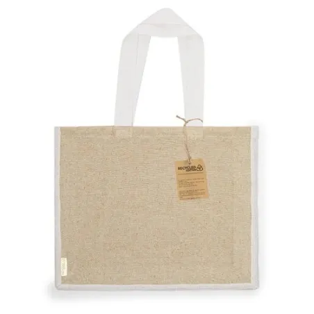 Sac Écologique et Pratique Personnalisé de Shopping Talara pas cher Taille textile : XL Couleurs : gris métallisé goodies public