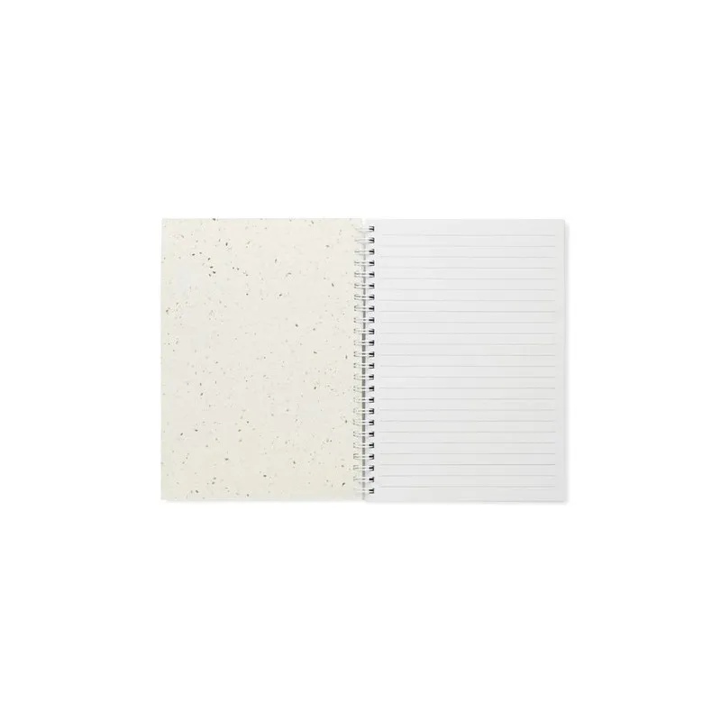 Carnet A5 Écologique en Papier Semence Personnalisé - SEED RING Matières : PET Couleurs : noir personnalisable avec votre logo