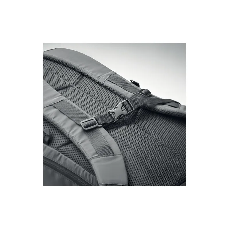 Sac à dos écologique en polyester 190T pour le business EIGER Matières : PU Couleurs : blanc personnalisable avec votre logo