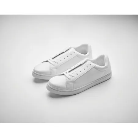 Baskets en PU Taille 41 - Confort et Style Blanc