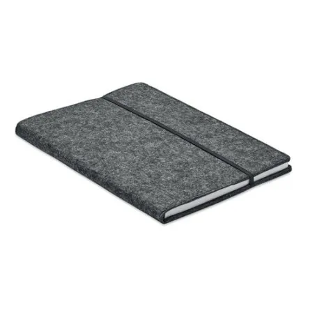 Carnet A5 Personnalisé en Feutre Écologique RPET - FELTBOOK Matières : polypropylène (PP) Couleurs : bleu Contenance : 30 ml