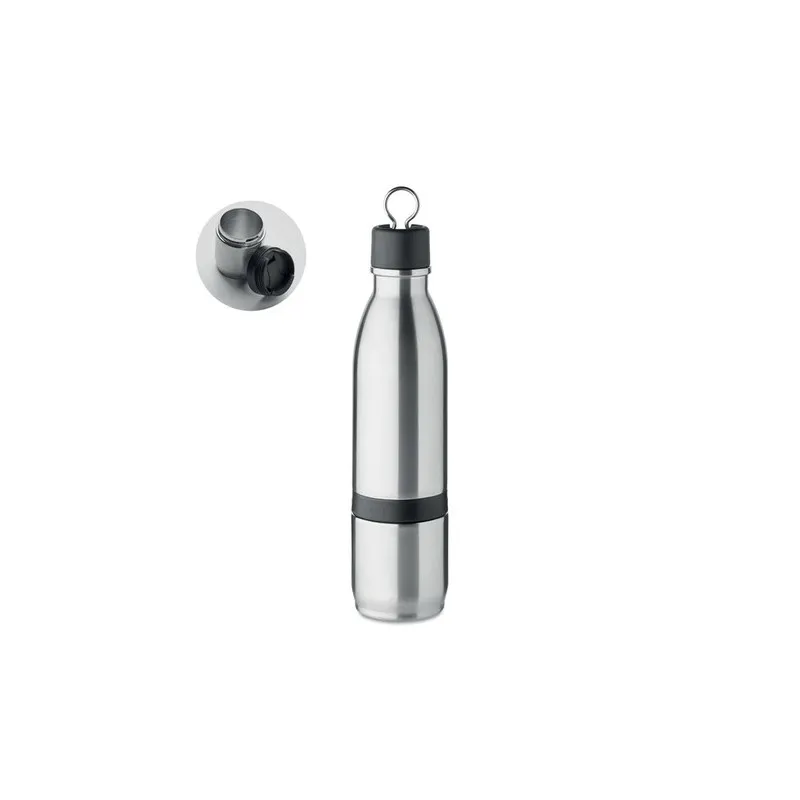 Bouteille isotherme double paroi personnalisée 500ml - ATERA Matières : polypropylène (PP) Couleurs : blanc Contenance : 30 ml