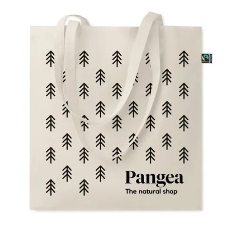 Sac Shopping Écologique en Coton Fairtrade - OSOLE Matières : polypropylène (PP) Couleurs : noir Contenance : 400 ml marquage la