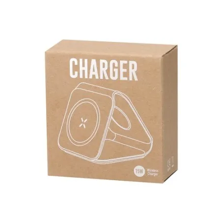 Chargeur pas cher personnalisé Tardim Couleurs : naturel Matières : polyester recyclé objet promotionnel éco-responsable