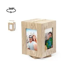 Porte-Photos Vesper : Design Élégant en Bois Naturel