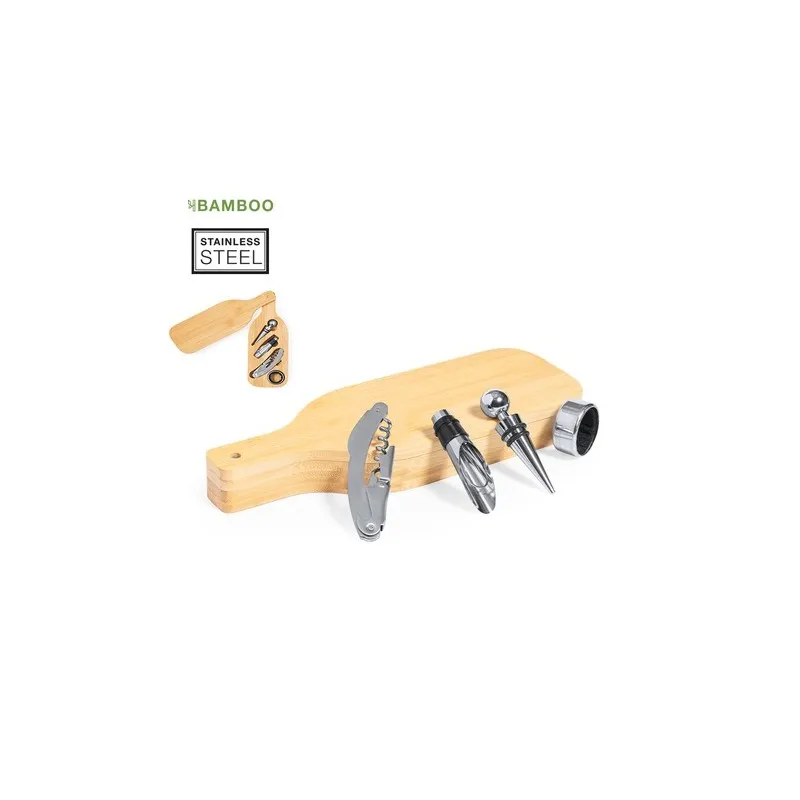 Set Vin Darini - Coffret Élégant en Bambou