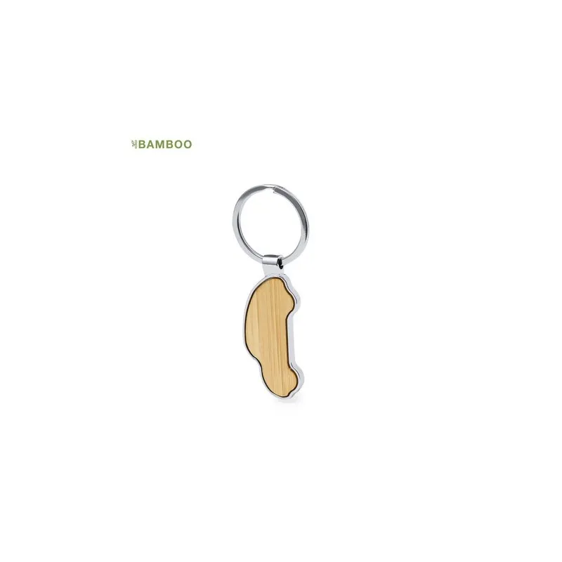 Porte-Clés Personnalisé en Bambou Fangiox Matières : métal Couleurs : rouge