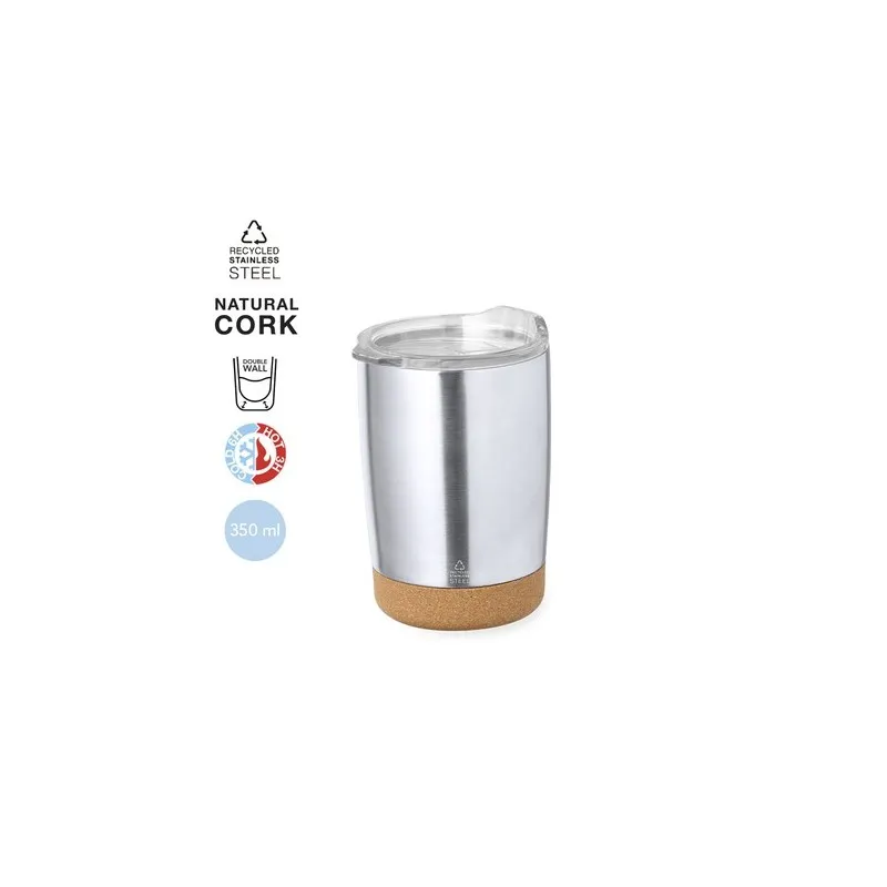 Mug Isotherme Écologique Personnalisé Thermique Sarski Matières : polypropylène (PP) Couleurs : rose personnalisable avec votre 