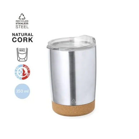 Mug Isotherme Écologique Personnalisé Thermique Sarski Matières : polypropylène (PP) Couleurs : rose personnalisable avec votre 