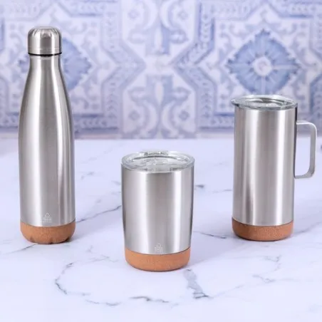Mug Isotherme Écologique Personnalisé Thermique Sarski Matières : polypropylène (PP) Couleurs : rose marquage laser ultra précis