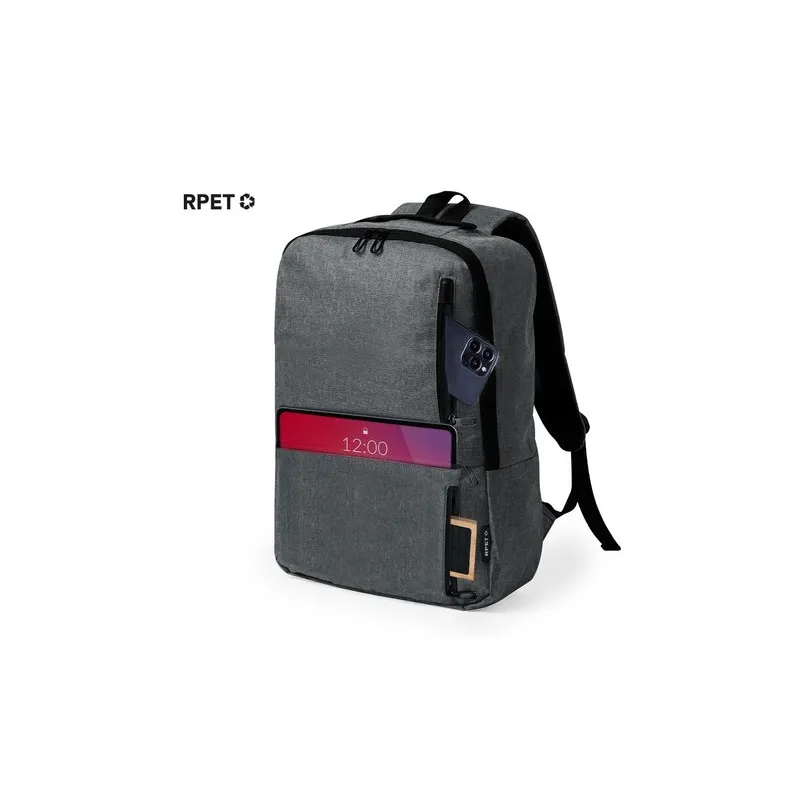 Sac à Dos Écologique Publicitaire Ingria Matières : PU Couleurs : rouge marquage laser ultra précis