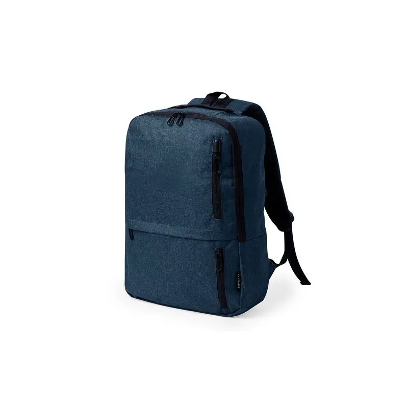 Sac à Dos Écologique Publicitaire Ingria Matières : PU Couleurs : bleu impression logo haute qualité