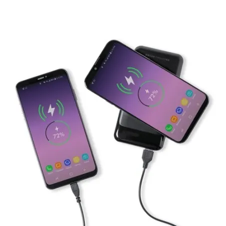 Power Bank Élégant Personnalisé 5000 mAh pas cher Baliok Matières : polyester Couleurs : vert clair marquage laser ultra précis