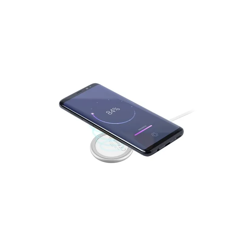 Chargeur Magnétique Sans Fil Personnalisé 10W - Makensy Matières : polypropylène (PP) Couleurs : rouge goodies publicitaire évén