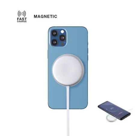 Chargeur Magnétique Sans Fil Personnalisé 10W - Makensy Matières : polypropylène (PP) Couleurs : rouge cadeau collaborateur prem