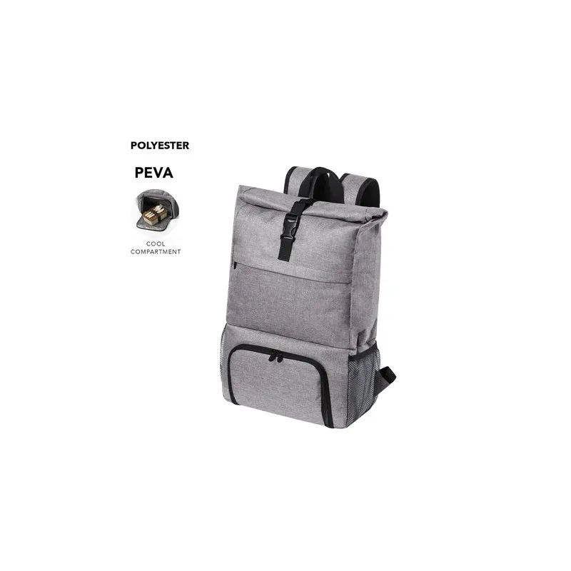 Sac à Dos Glacière Personnalisé Publicitaire Howar Matières : daim Couleurs : bleu clair personnalisable avec votre logo