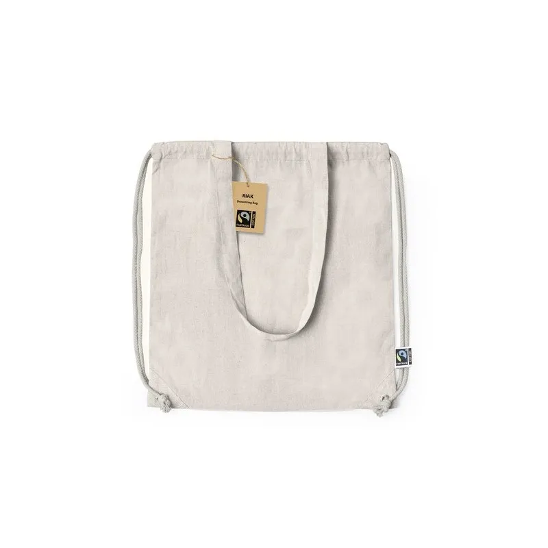 Sac à Dos Éthique Personnalisé Fairtrade Riak Matières : coton Taille textile : XXL Couleurs : bleu atoll goodies entreprise des