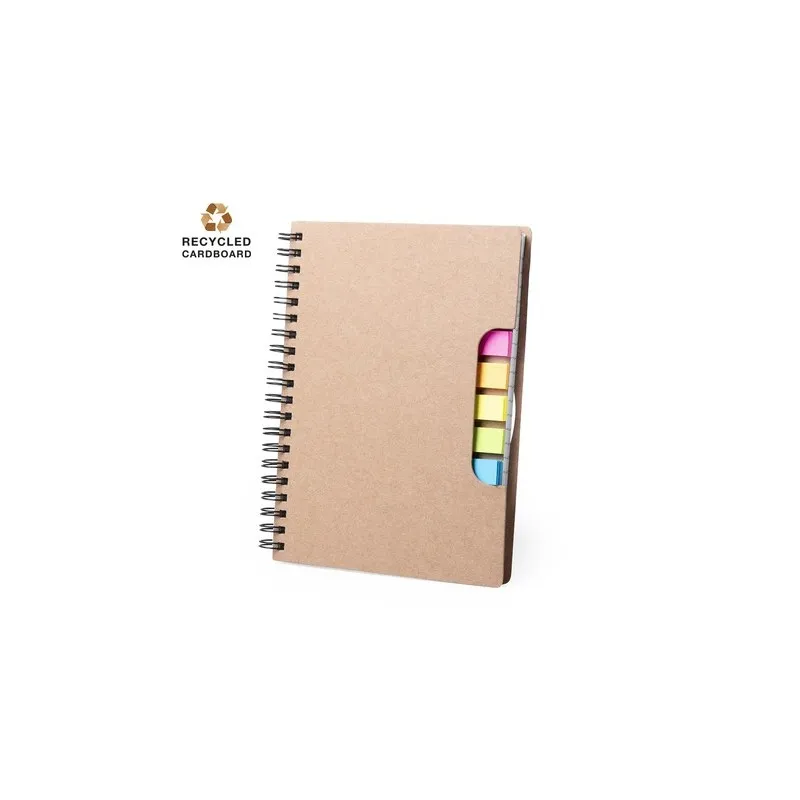 Bloc Notes Adhésif Écologique Personnalisé pas cher Tiblan Matières : PET recyclé Couleurs : gris