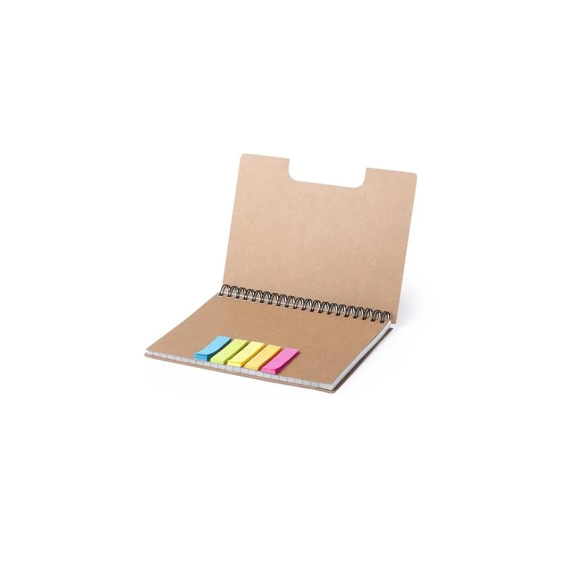 Bloc Notes Adhésif Écologique Personnalisé pas cher Tiblan Matières : PET recyclé Couleurs : gris cadeau entreprise pas cher