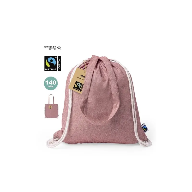 Sac à Dos Éthique Personnalisé Fairtrade Riak Matières : coton Taille textile : 4XL Couleurs : noir profond personnalisation rap