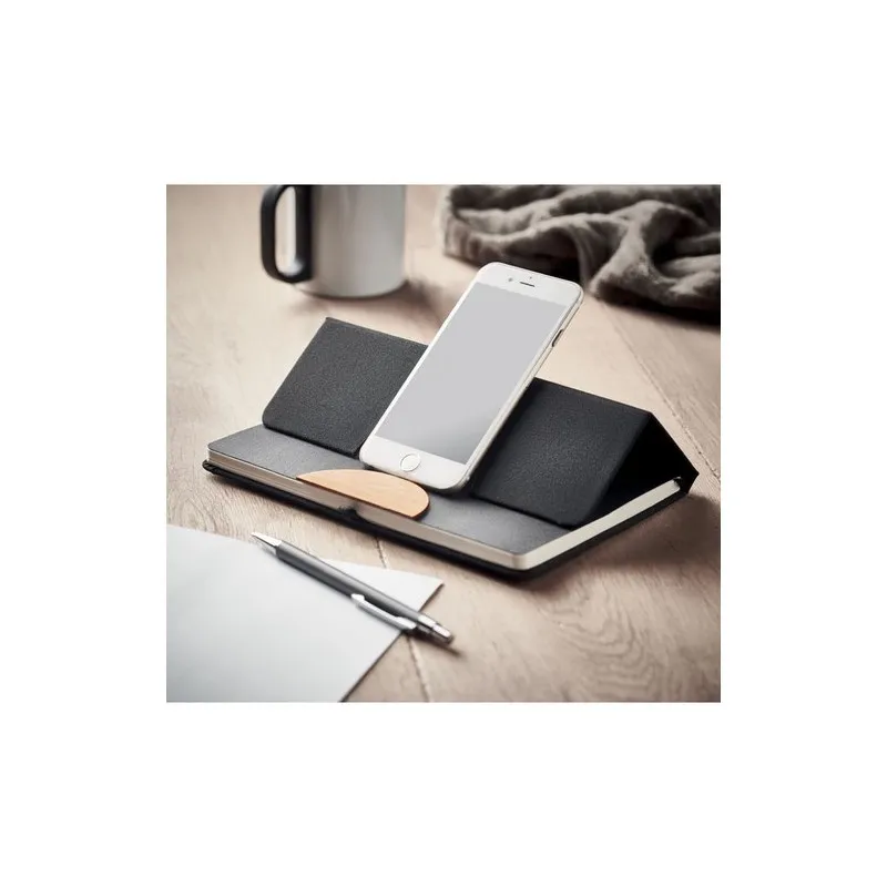 Carnet A5 Écologique et Personnalisé 80 pages lignées RPET BLAMA Matières : coton recyclé Taille textile : S Couleurs : bleu mar