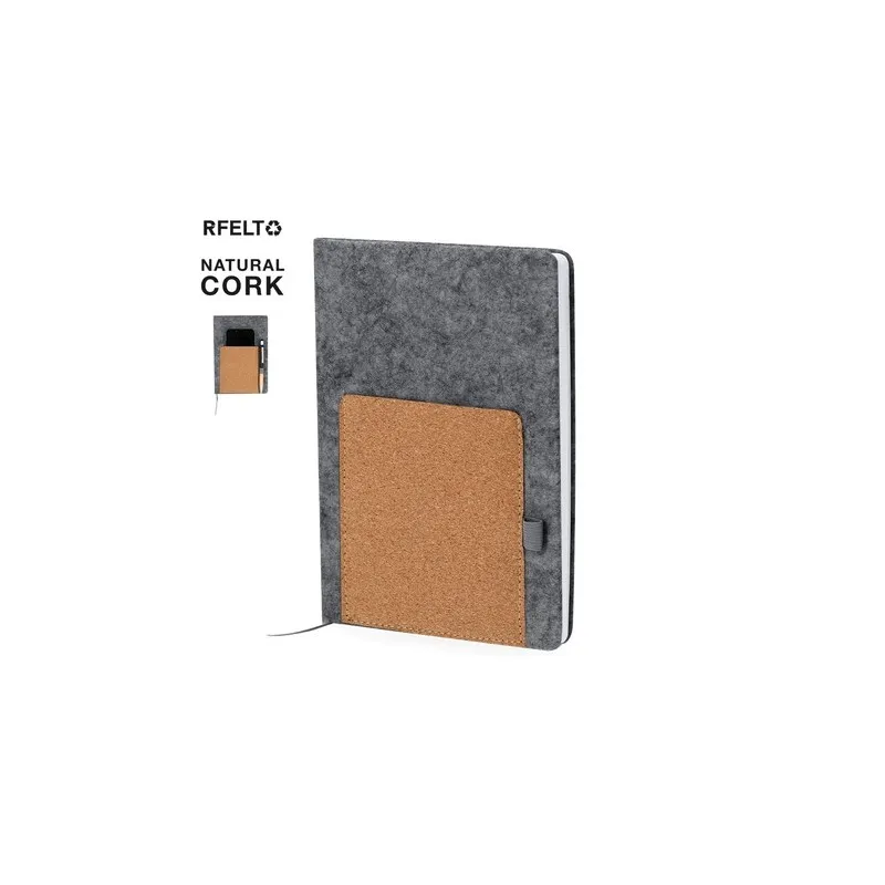 Bloc-notes personnalisé pas cher Wilko Couleurs : fuchsia personnalisable avec votre logo