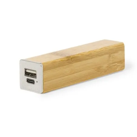 Power Bank Godimer en Bambou - Écologique et Pratique