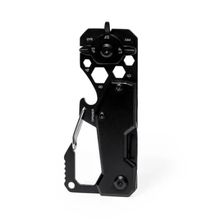 Outil Multifonction Pratique Personnalisé Valixia Couleurs : noir Matières : polyester recyclé cadeau entreprise pas cher