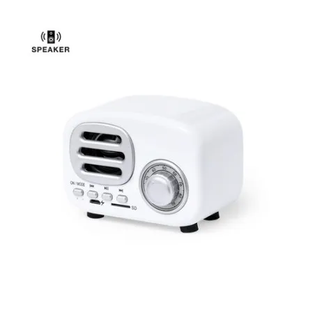 Haut-Parleur Bluetooth Vintage Personnalisé Économique - Florens Matières : carton recyclé Couleurs : vert personnalisable avec 