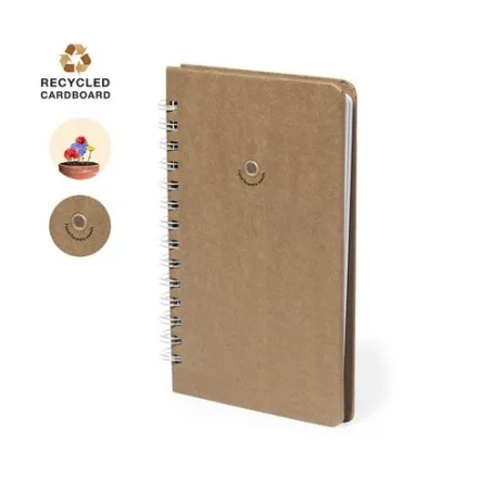 Cahier Écologique Ensemencé Personnalisé Astrida Couleurs : bleu personnalisable avec votre logo