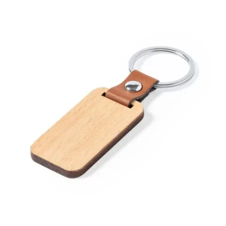 Porte-Clés Personnalisé en Bois Naturel - Mappets Couleurs : jaune livraison express 24h 48h