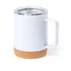 Tasse Thermique Isotherme Pratique Personnalisée pas cher Loret Matières : bambou Couleurs : bleu