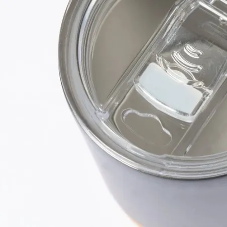 Tasse Thermique Isotherme Pratique Personnalisée pas cher Loret Matières : bambou Couleurs : bleu objet promo petit budget