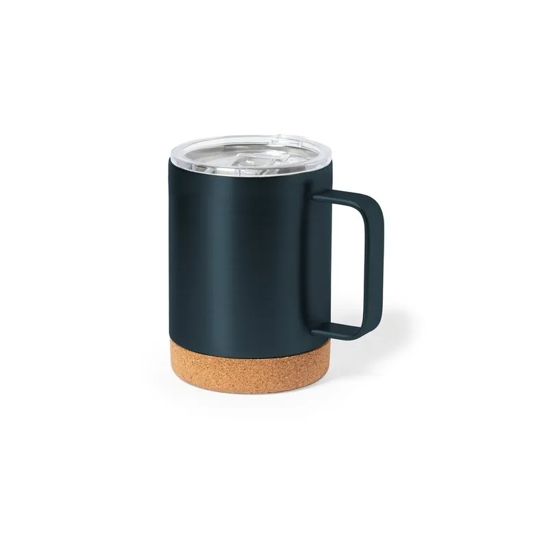 Tasse Thermique Isotherme Pratique Personnalisée pas cher Loret Matières : bambou Couleurs : bleu goodies personnalisé en stock