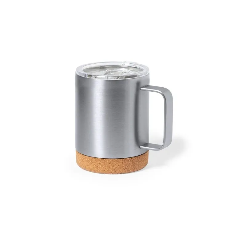 Tasse Thermique Isotherme Pratique Personnalisée pas cher Loret Matières : bambou Couleurs : blanc cadeau entreprise pas cher