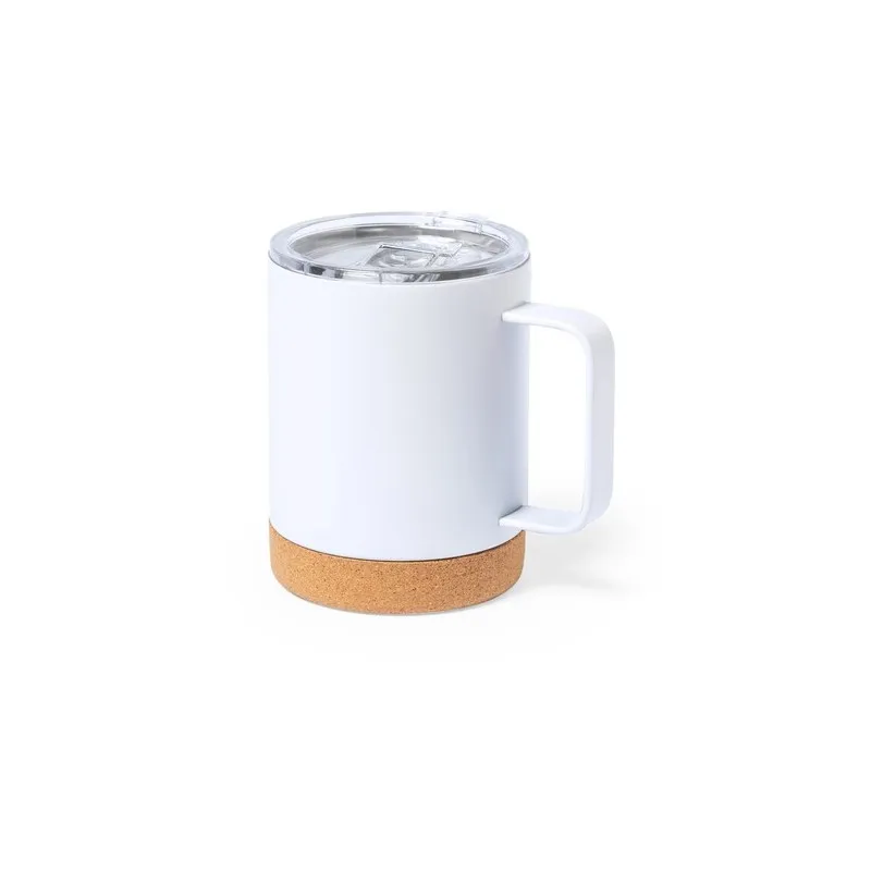 Tasse Thermique Isotherme Pratique Personnalisée pas cher Loret Matières : bambou Couleurs : noir objet promotionnel éco-respons