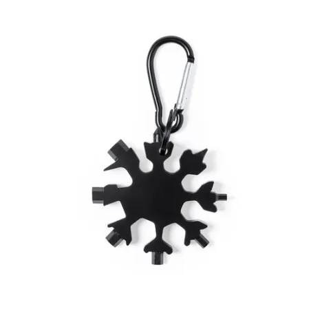 Outils Pratiques Multi Fonctionnels Personnalisés Torkul - 17 Fonctions Matières : polyester Couleurs : noir impression haute dé