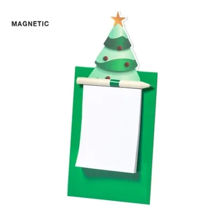 Magnet Clemen : Bloc-notes Arbre de Noël