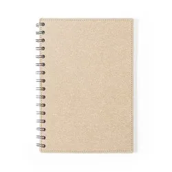 Cahier Écologique Pratique Personnalisé A5 Idina pas cher Matières : carton recyclé Couleurs : blanc