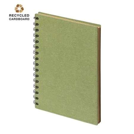 Cahier Écologique Pratique Personnalisé A5 Idina pas cher Matières : carton recyclé Couleurs : blanc impression haute définition