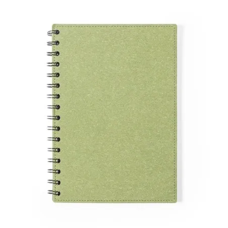 Cahier Écologique Pratique Personnalisé A5 Idina pas cher Matières : carton recyclé Couleurs : blanc cadeau affaires élégant