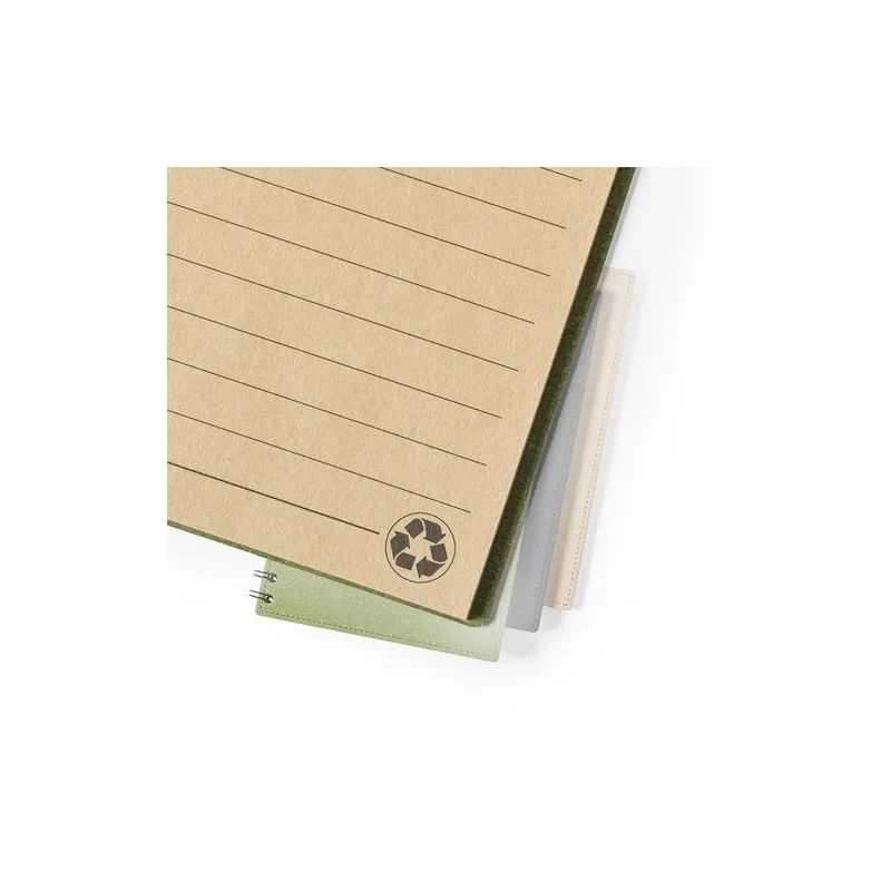 Cahier Écologique Pratique Personnalisé A5 Idina pas cher Matières : polyester Couleurs : rouge goodies personnalisé en stock