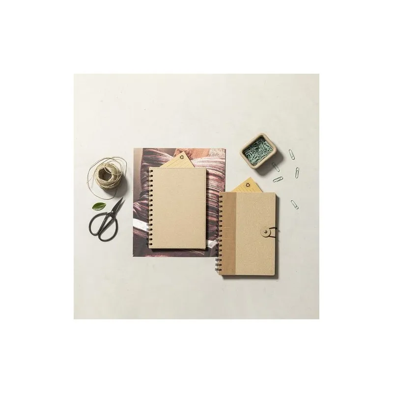 Cahier Écologique Pratique Personnalisé A5 Idina pas cher Matières : polyester Couleurs : jaune personnalisable avec votre logo